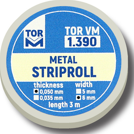 Matrix retainer striproll - 0,050 mm, 6 mm width, 3 m length (1.390)