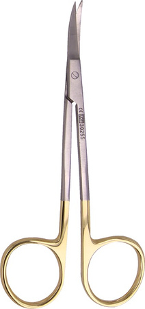 La Grange scissors with TC, double curved - 10.5 cm