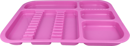 Plastic dental tray 34x24,5x2 cm (autoclavable) - purple