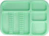 Tacka stomatologiczna 34x24,5x2 cm (plastikowa, autoklawowalna) - zielona