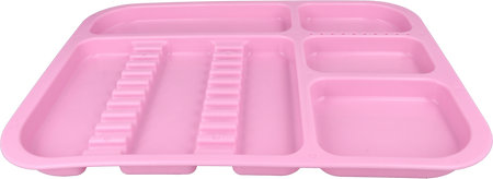 Plastic dental tray 34x24,5x2 cm (autoclavable) - pink