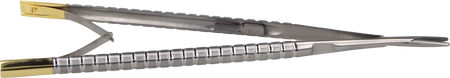 Twist micro needle holder with TC, with lock, straight - 17,5 cm (2000-60)