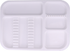 Tacka stomatologiczna 34x24,5x2 cm (plastikowa, autoklawowalna) - biała