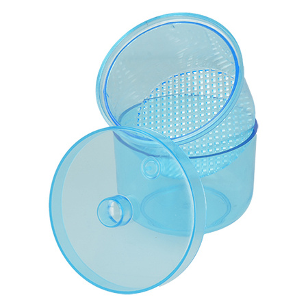 Autoclavable bur disinfection container - blue