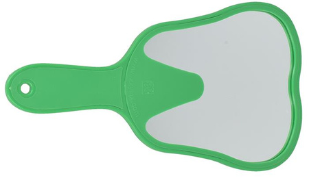 Lusterko szklane "ząbek" zielone