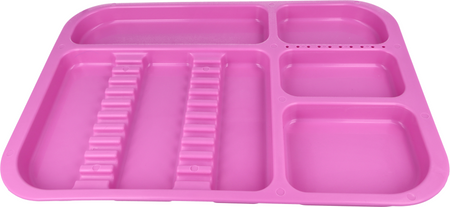 Plastic dental tray 34x24,5x2 cm (autoclavable) - purple