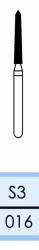 Diamond burs for FG handpiece swiss type S3 (3 pcs.)