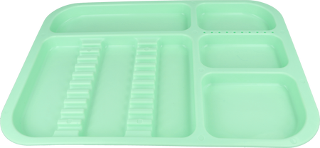 Tacka stomatologiczna 34x24,5x2 cm (plastikowa, autoklawowalna) - zielona