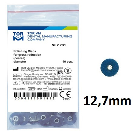 Polishing discs for S-Flex mandrel (40 pcs box) 12,7 mm super coarse