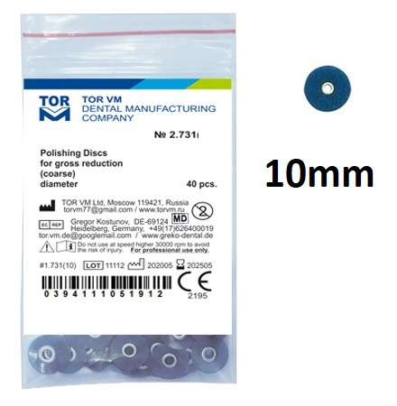 Polishing discs for S-Flex mandrel (40 pcs box) 10 mm super coarse