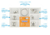 Sectional contoured metal matrices + clamp - 30 pcs set 0,050mm soft - TOR VM