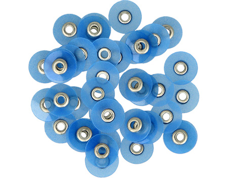 Polishing discs for S-Flex mandrel (40 pcs box) 10 mm blue coarse - TOR VM