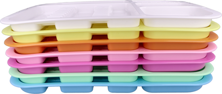 Plastic dental tray 34x24,5x2 cm (autoclavable) - orange