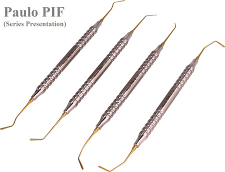 Filling instrument Paulo PIF-M TiN hollow curved handle
