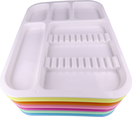 Plastic dental tray 34x24,5x2 cm (autoclavable) - yellow