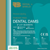Royal Shield Dental Dam, green, mint, heavy, 36 pcs, 6x6