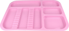 Tacka stomatologiczna 34x24,5x2 cm (plastikowa, autoklawowalna) - różowa